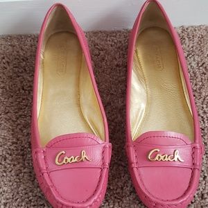 Pink Coach Olsen baby calf loafers | Size 6